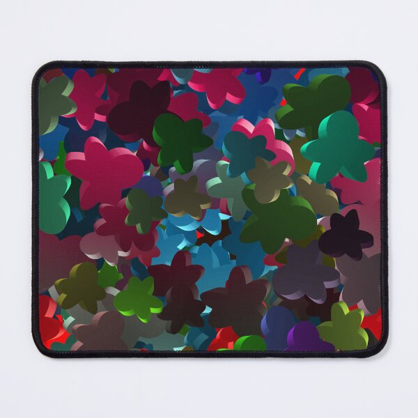 Item preview, MeepleMania (Colorful Collection Of Flying Meeples) designed and sold by SassyClassyMe.