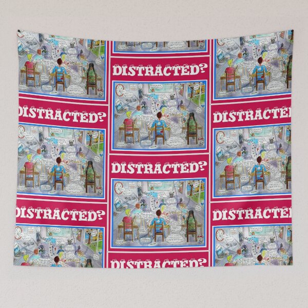 Item preview, ADHD symptoms illustration : what a classroom feels like to ADHD person. designed and sold by ErnestJoy.