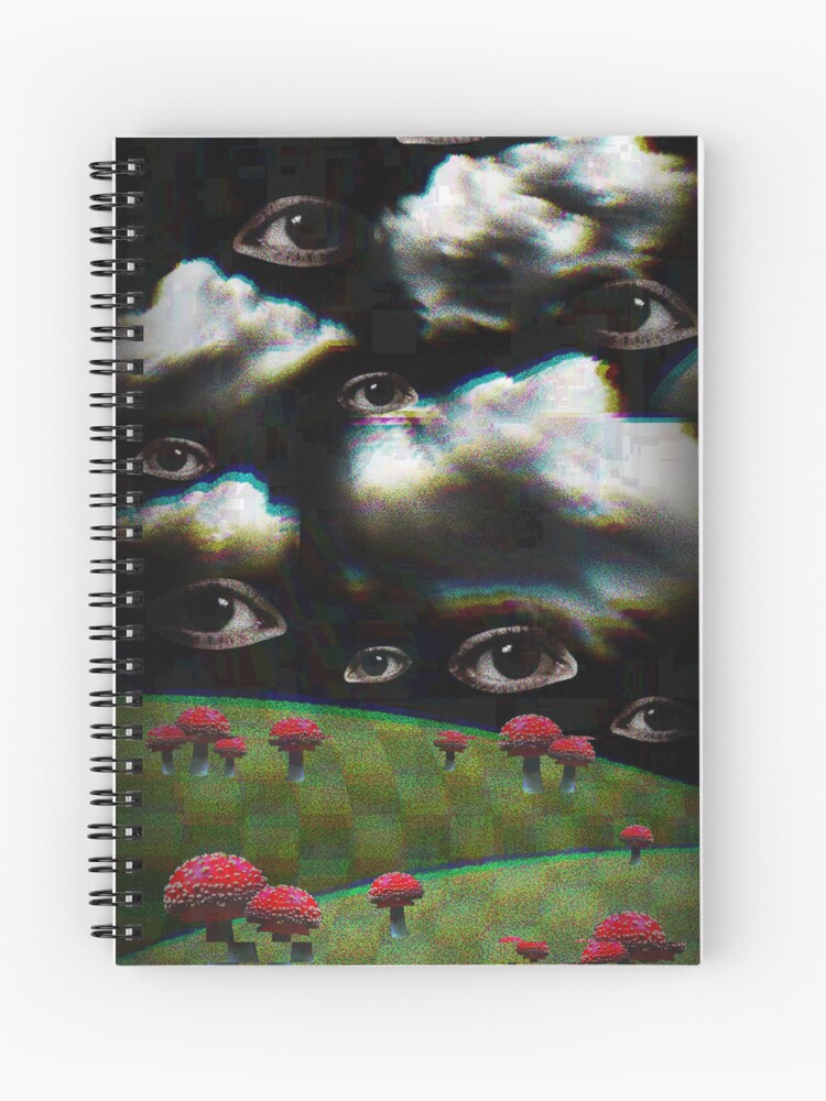 Weirdcore Spiral Notebooks for Sale