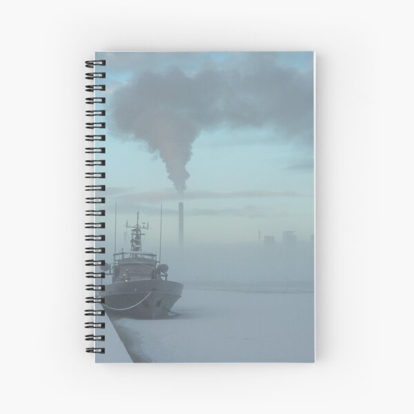 Blue winter Spiral Notebook