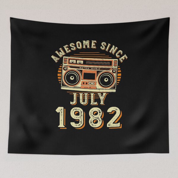Item preview, Funny Birthday Quote, Awesome Since July 1982, Cool Birthday designed and sold by Estrytee.