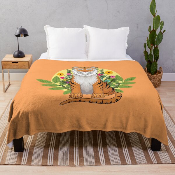 Item preview, Tiger and Flowers designed and sold by leBoosh-Designs.