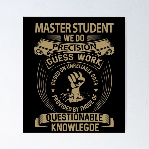 Item preview, Master Student T Shirt - We Do Precision Job Gift Item Tee designed and sold by paneczkopat.