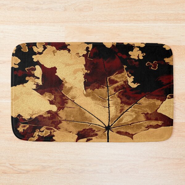 Item preview, Maple leaf with golden copper color designed and sold by SulkaCreative.