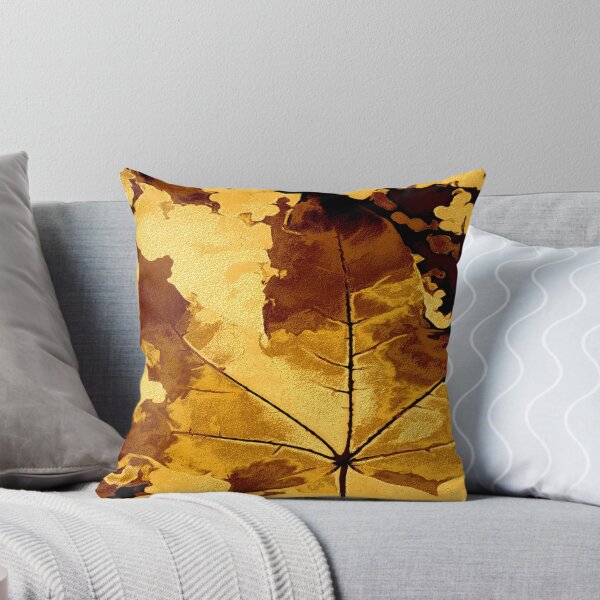 Item preview, Maple leaf with golden color designed and sold by SulkaCreative.