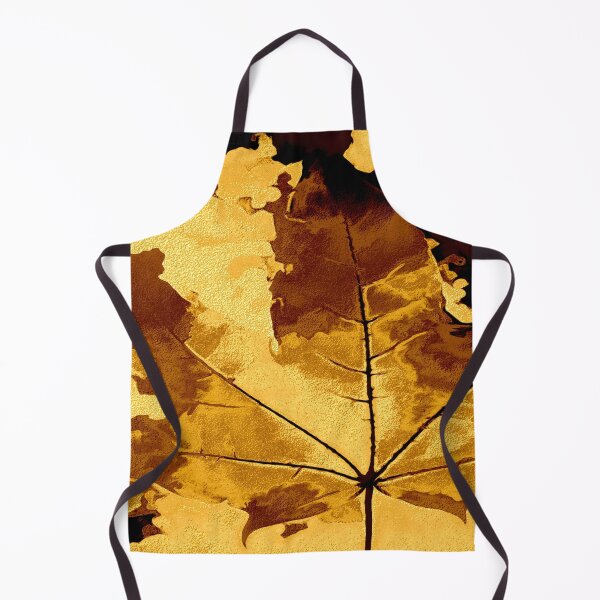 Item preview, Maple leaf with golden color designed and sold by SulkaCreative.