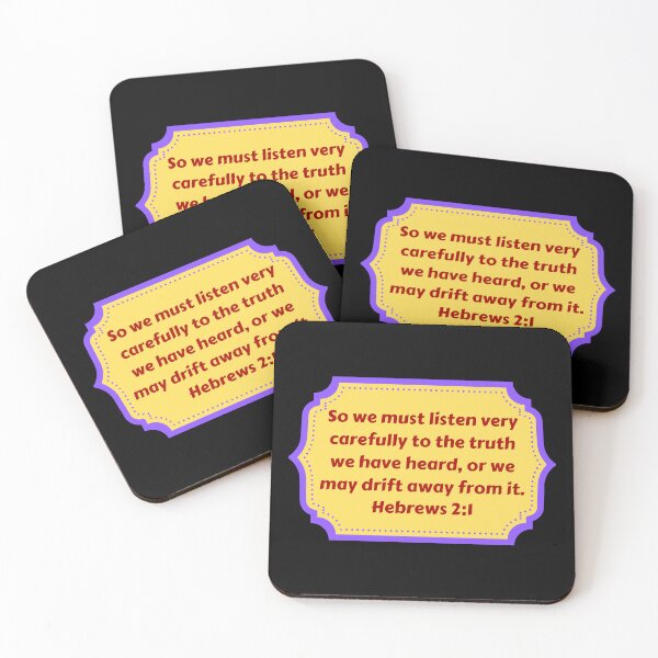 Item preview, Bible Verse Hebrews 2:1 designed and sold by Prayingwarrior.