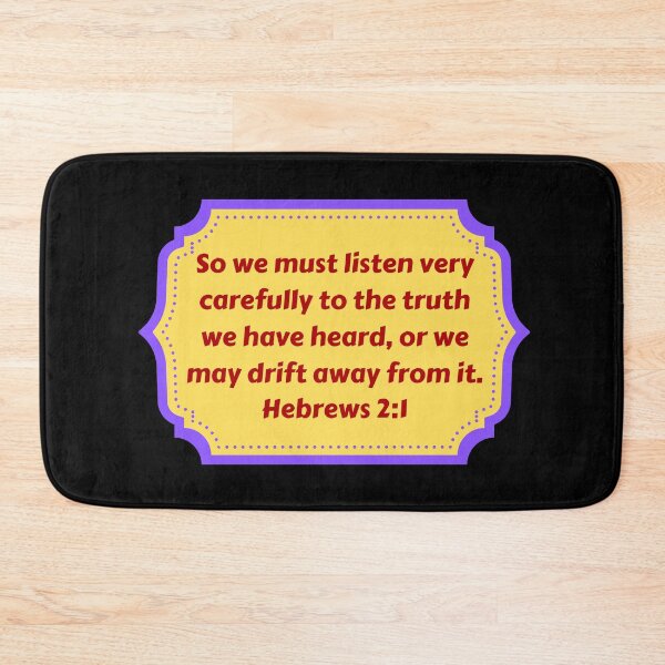 Item preview, Bible Verse Hebrews 2:1 designed and sold by Prayingwarrior.