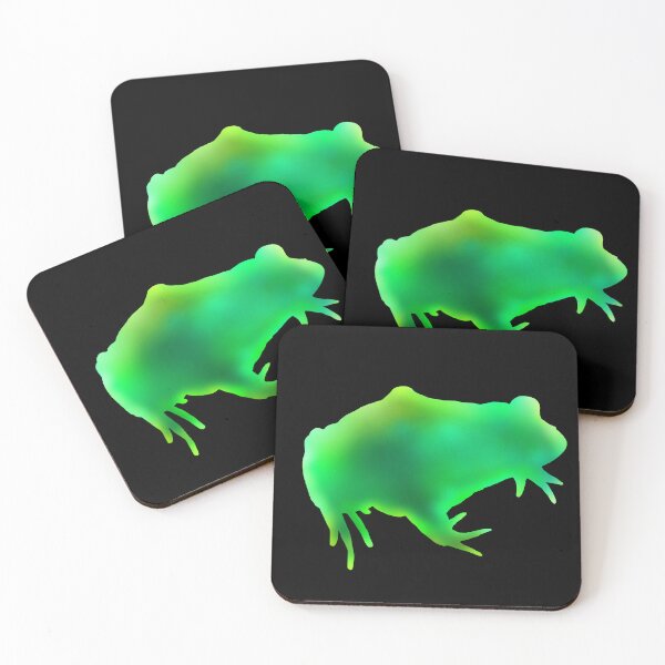 Item preview, Green Ombre Frog Silhouette designed and sold by Deborah Camp.