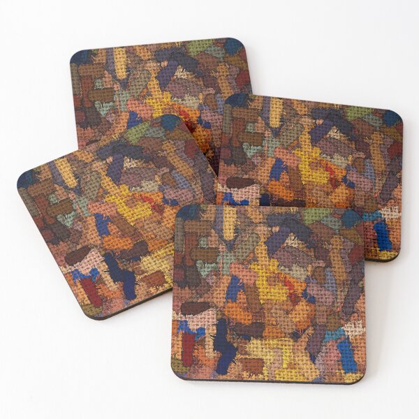 Item preview, Jute Burlap Background Texture Graffiti Mural Patchwork designed and sold by LashCreations.