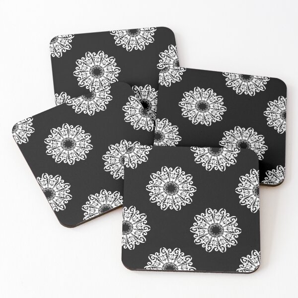 Item preview, Black and White Mandala Pattern designed and sold by thesnowwhyte.