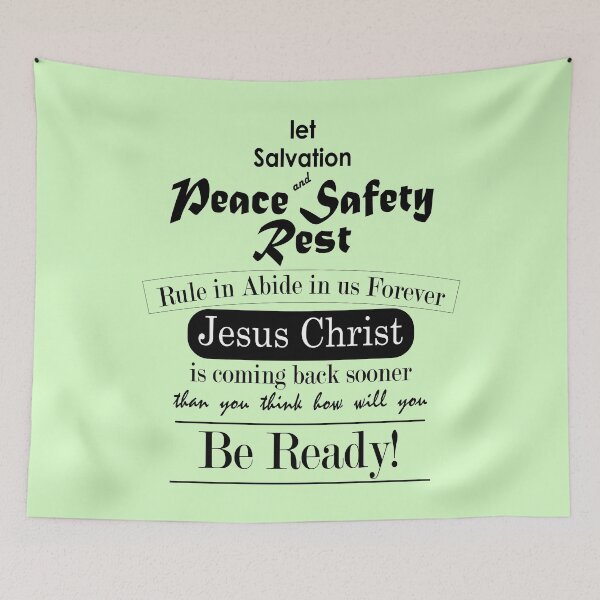 Item preview, Peace and Safety in Jesus Christ designed and sold by Dina S  Morris.
