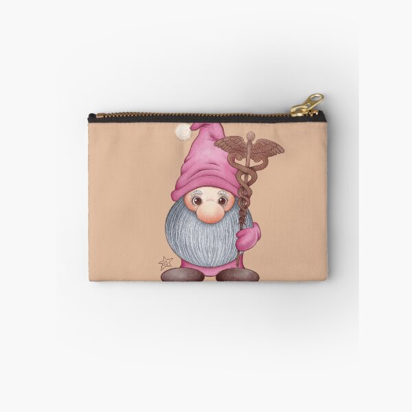 Item preview, Cute Gnome Nurse With Caduceus Staff designed and sold by OhMyStarling.