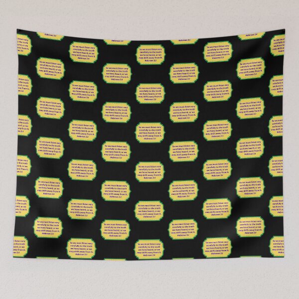 Item preview, Bible Verse Hebrews 2:1 designed and sold by Prayingwarrior.