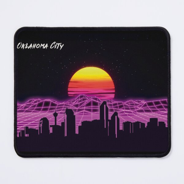 Artikelvorschau, Neonnächte der Skyline von Oklahoma City entworfen und verkauft von DFerraz.