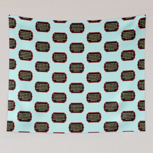 Item preview, Bible Verse Hebrews 2:1 designed and sold by Prayingwarrior.