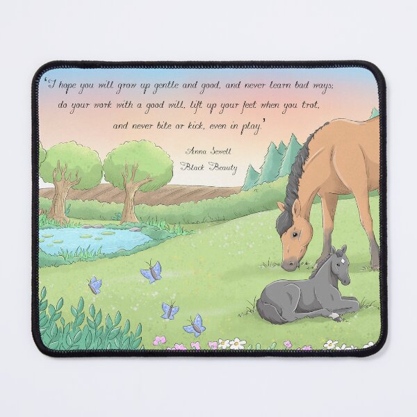 Item preview, Black Beauty Quote and Artwork Illustration - Equine Horse Art by Whimsicolour Art designed and sold by Whimsicolourart.