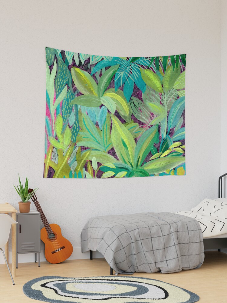 Thumbnail 1 of 3, Tapestry, Tropical Oasis designed and sold by suzanneallard.