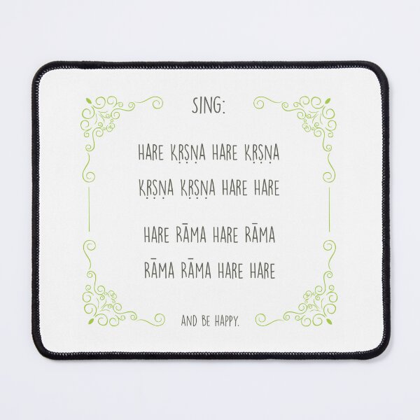 Item preview, Hare Krishna Movement Mantra Green designed and sold by Ilustra Ideia.