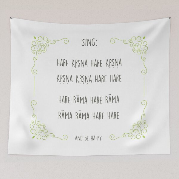 Item preview, Hare Krishna Movement Mantra Green designed and sold by Ilustra  Ideia.