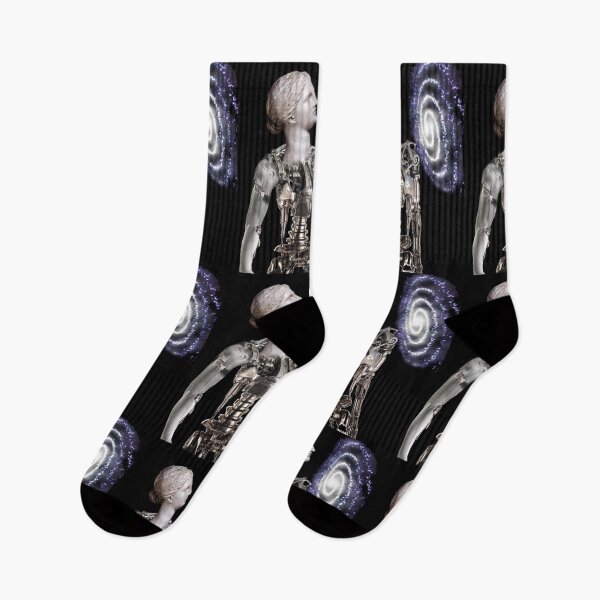 Item preview, Aphrodite Robotic Beauty Goddess and The Milky Way Galaxy (original graphic Alice CCI) designed and sold by VanyssaGraphics.