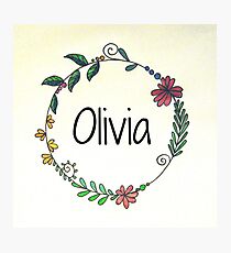 Personalised Names Photographic Print