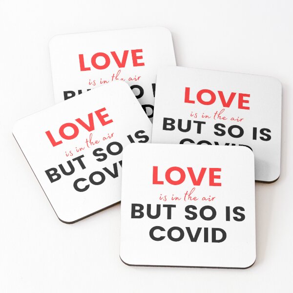 Item preview, Love is in the air but so is covid designed and sold by Shamartist.