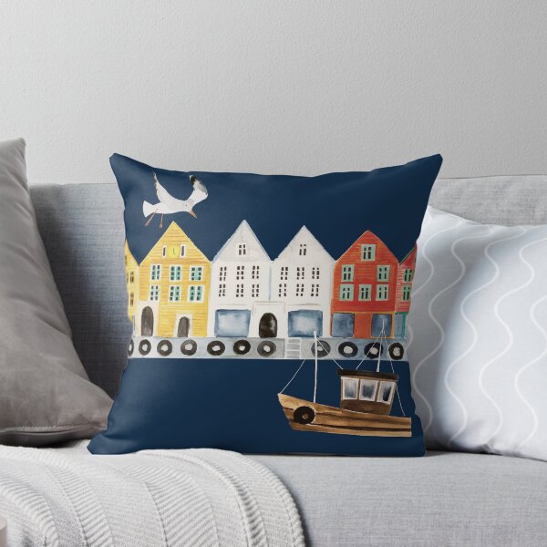 Item preview, Bergen Norwegen Aquarell  designed and sold by No-Love.