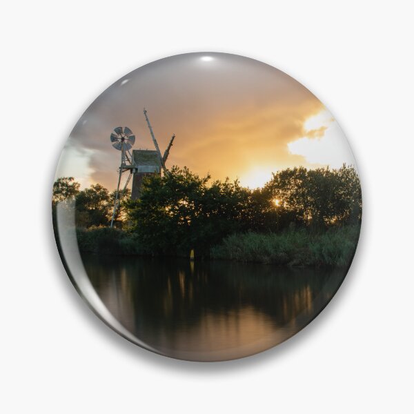 Item preview, Sunset over Norfolk Broads windmill designed and sold by cdkphotos.
