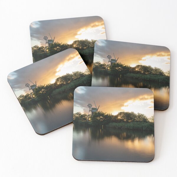 Item preview, Sunset over Norfolk Broads windmill designed and sold by cdkphotos.