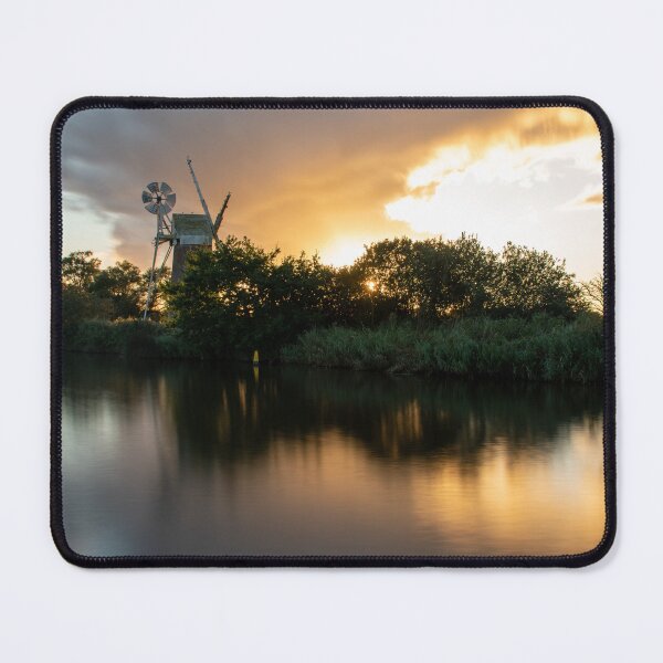 Item preview, Sunset over Norfolk Broads windmill designed and sold by cdkphotos.