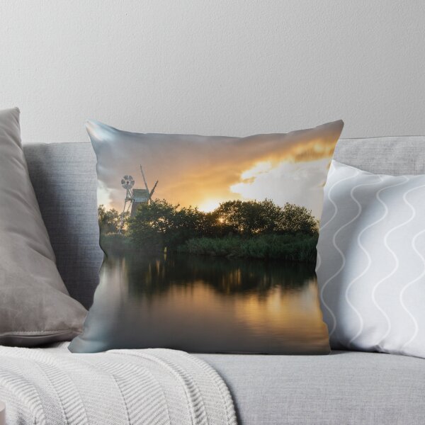 Item preview, Sunset over Norfolk Broads windmill designed and sold by cdkphotos.