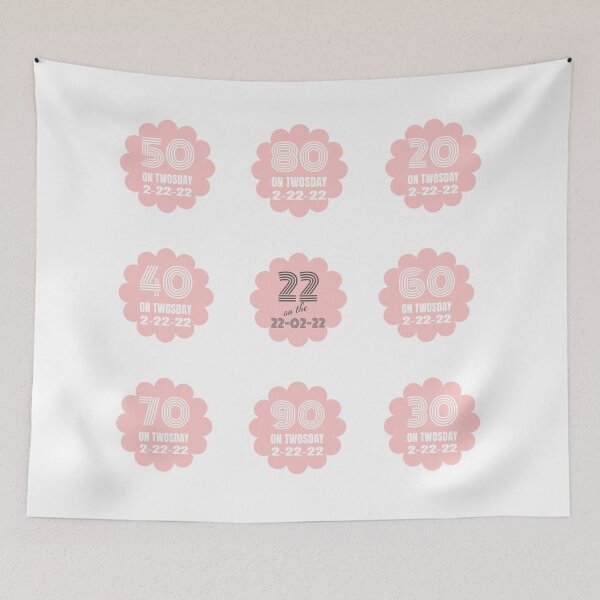 Item preview, Twosday 2-22-22 Decades 20th 30th 40th 50th 60th 70th 80th 90th Birthday Sticker Pack  designed and sold by MimsTees.