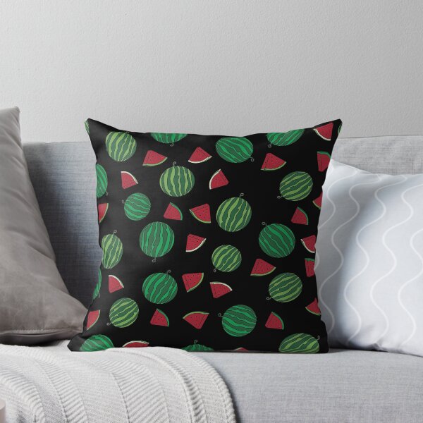 Artikelvorschau, Wassermelonen-Medley auf Schwarzem entworfen und verkauft von Jen Ashfield.