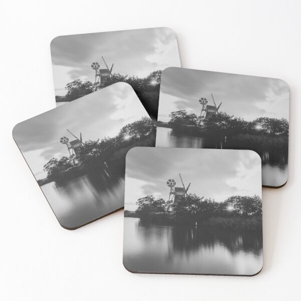 Item preview, Turf Fen windpump in monochrome designed and sold by cdkphotos.