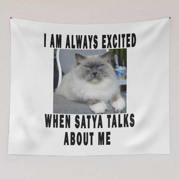 Item preview, i am always excited when satya talks about me designed and sold by GOLDFAMILYSHOP.