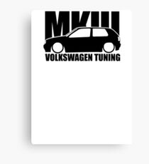 VW Tuning Golf Mk3 Canvas Print