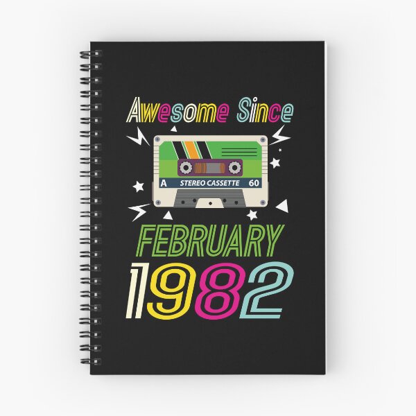 Item preview, Funny Birthday Quote, Awesome Since February 1982, Retro Birthday designed and sold by Estrytee.