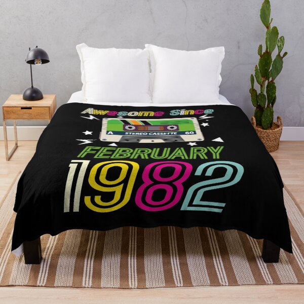 Item preview, Funny Birthday Quote, Awesome Since February 1982, Retro Birthday designed and sold by Estrytee.