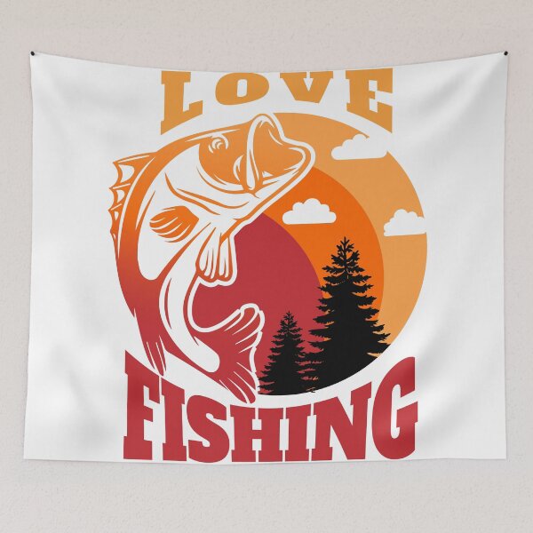 Item preview, Love fishing designed and sold by TheTshirtClub.