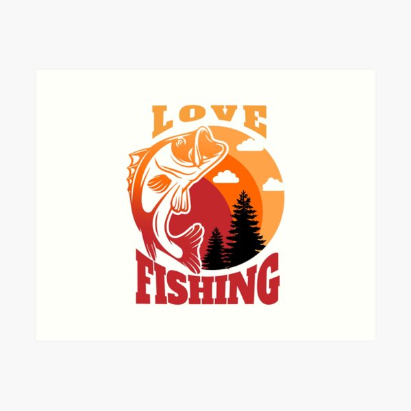 Item preview, Love fishing designed and sold by TheTshirtClub.