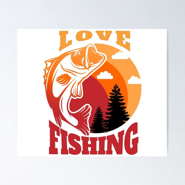 Item preview, Love fishing designed and sold by TheTshirtClub.