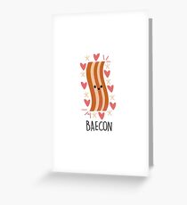 Baecon Greeting Card