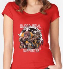 Blood Bowl Supporter 2 Women's Fitted Scoop T-Shirt