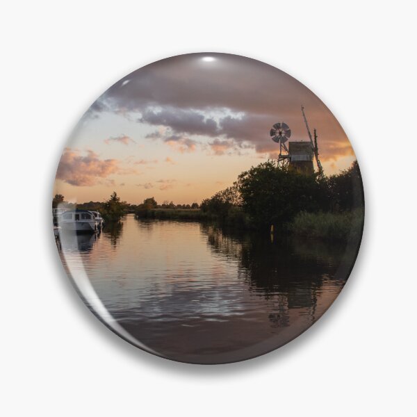 Item preview, Sunset over Norfolk Broads Turf Fen windmill designed and sold by cdkphotos.