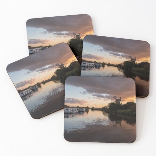 Item preview, Sunset over Norfolk Broads Turf Fen windmill designed and sold by cdkphotos.