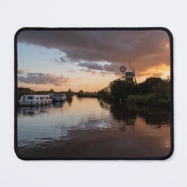 Item preview, Sunset over Norfolk Broads Turf Fen windmill designed and sold by cdkphotos.