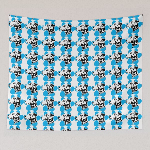 Item preview, Dalmatian Blue Paw Art designed and sold by suerussoart.