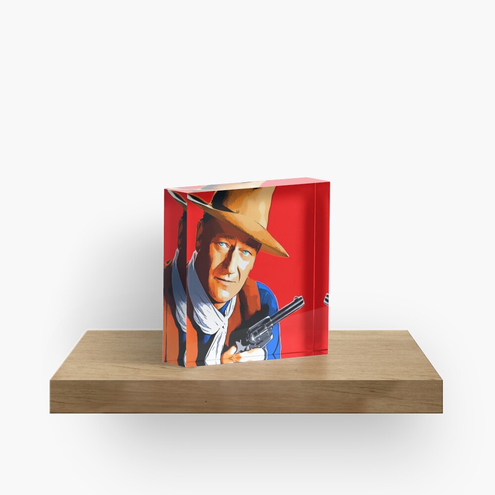 John Wayne in Rio Bravo Acrylic Block
