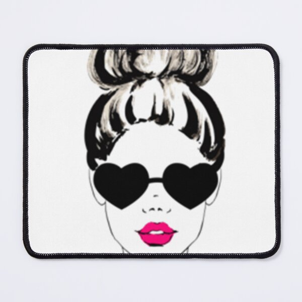Item preview, Red lipstick woman with glasses designed and sold by The-Lerach.